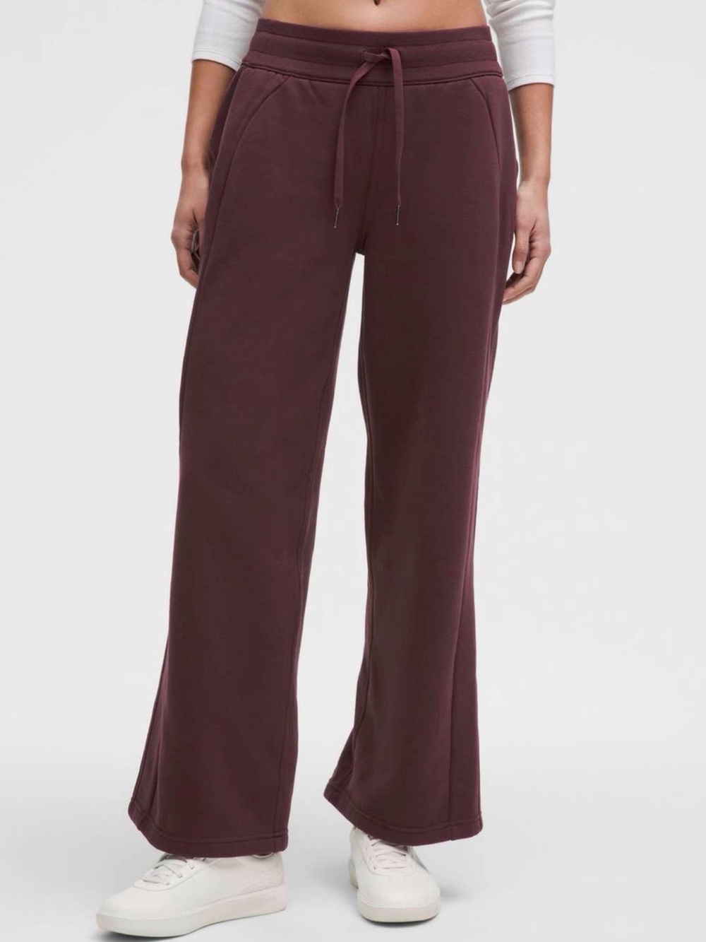 Lululemon Scuba Mid-Rise Wide-Leg Pant *Regular Goodnight Plum L